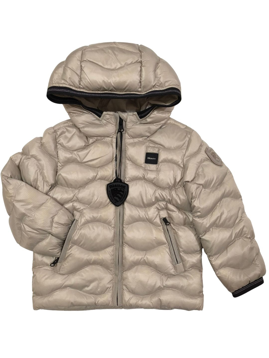Giubbotto da neonato e neonata con trapuntatura a onde 26WBBXC02300