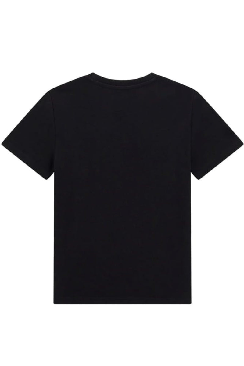 T-shirt da ragazzo con stampa a fantasia con logo stilizzato a contrasto colore L6RI21K8HM4