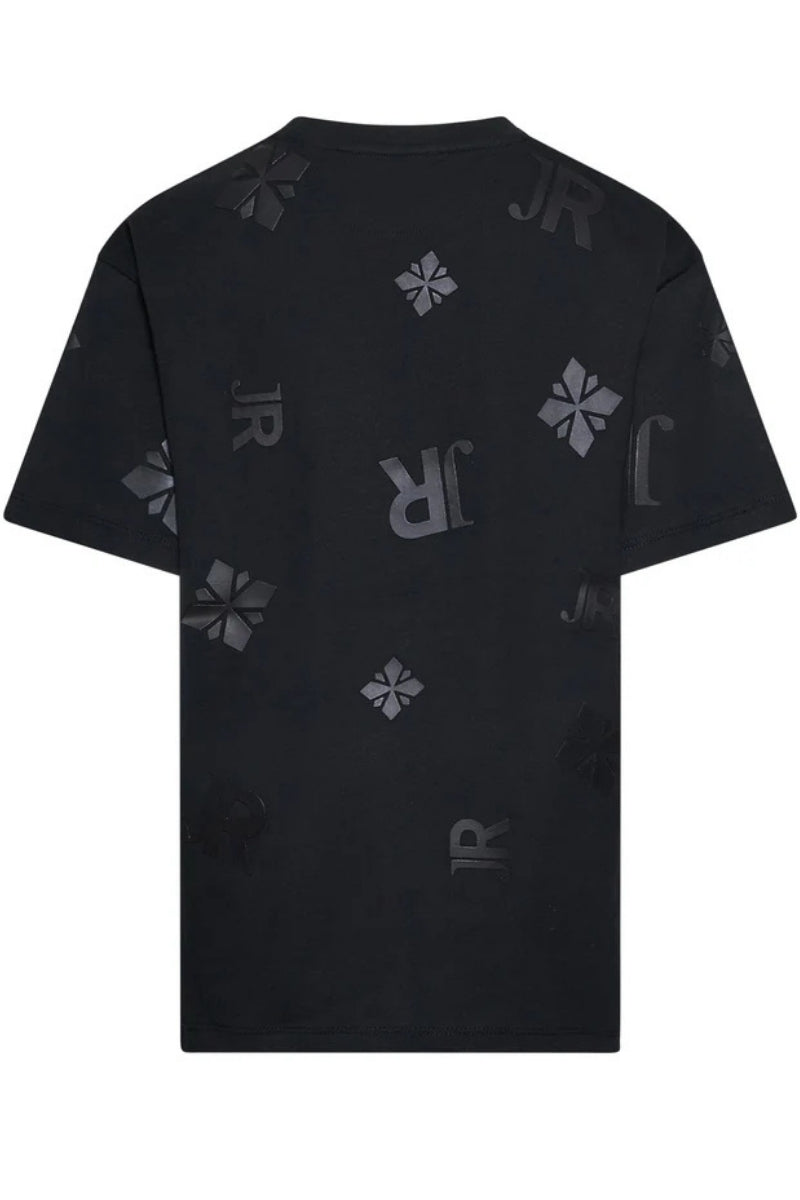 T-shirt da ragazzo in jersey di cotone con stampa logo monogram all over ton sur ton RBP26041TS