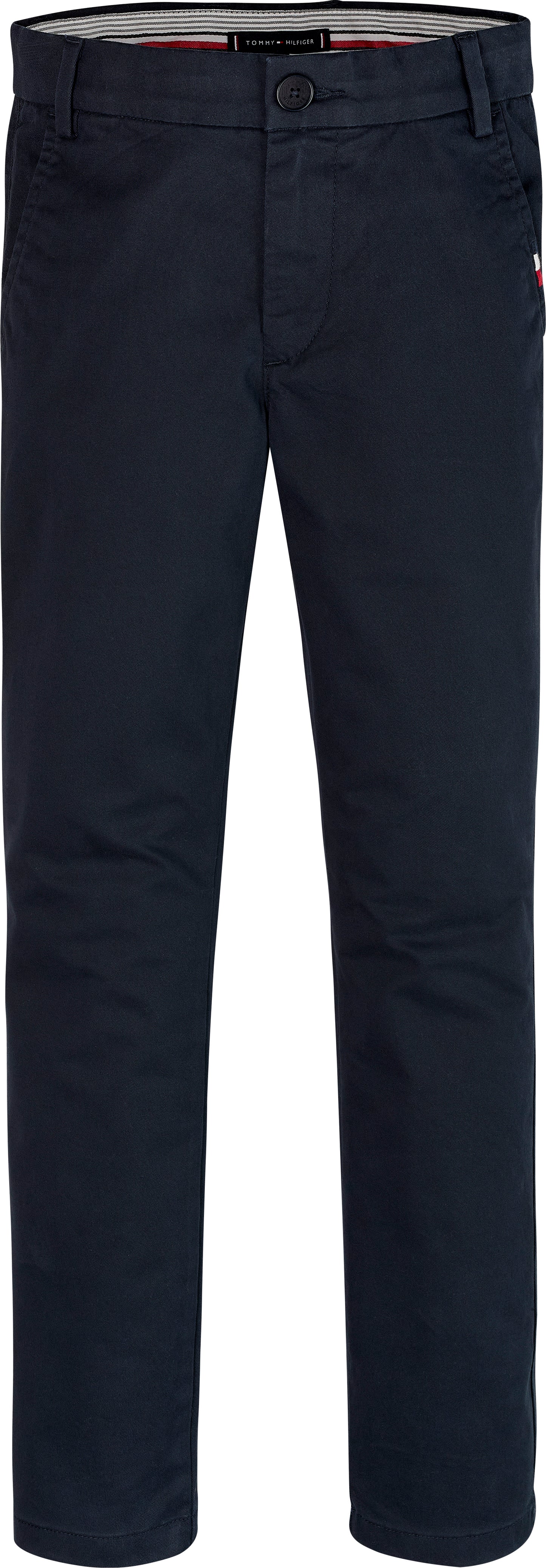 Pantaloni slim con tasche sul retro
