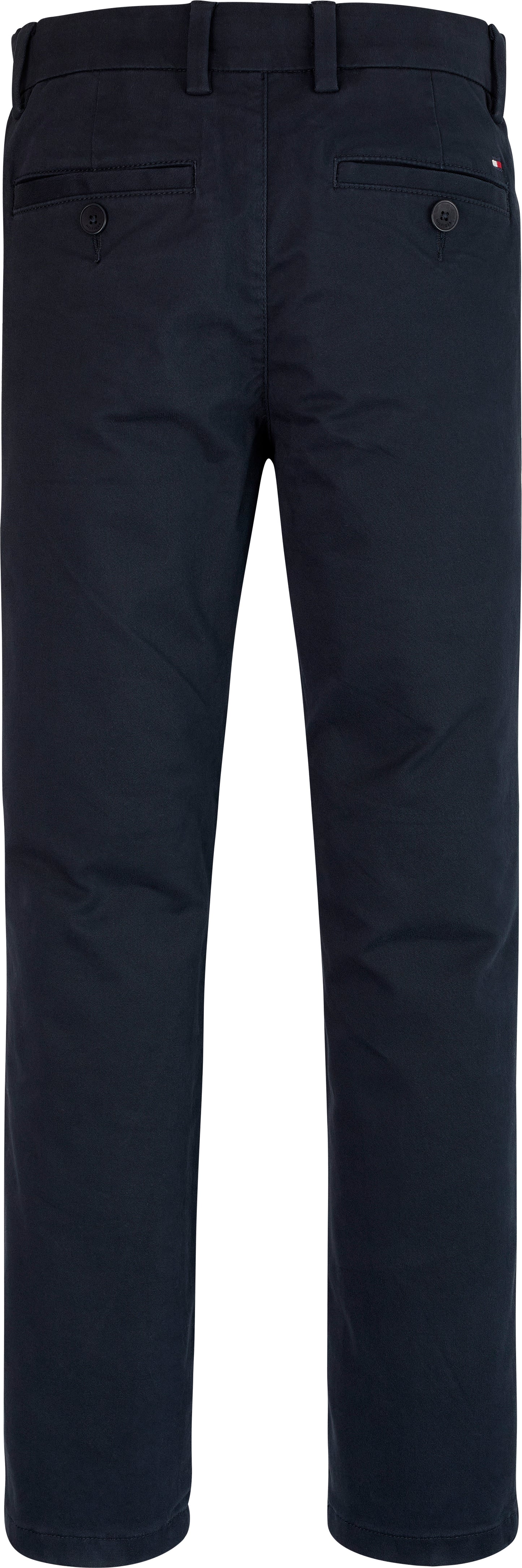 Pantaloni slim con tasche sul retro