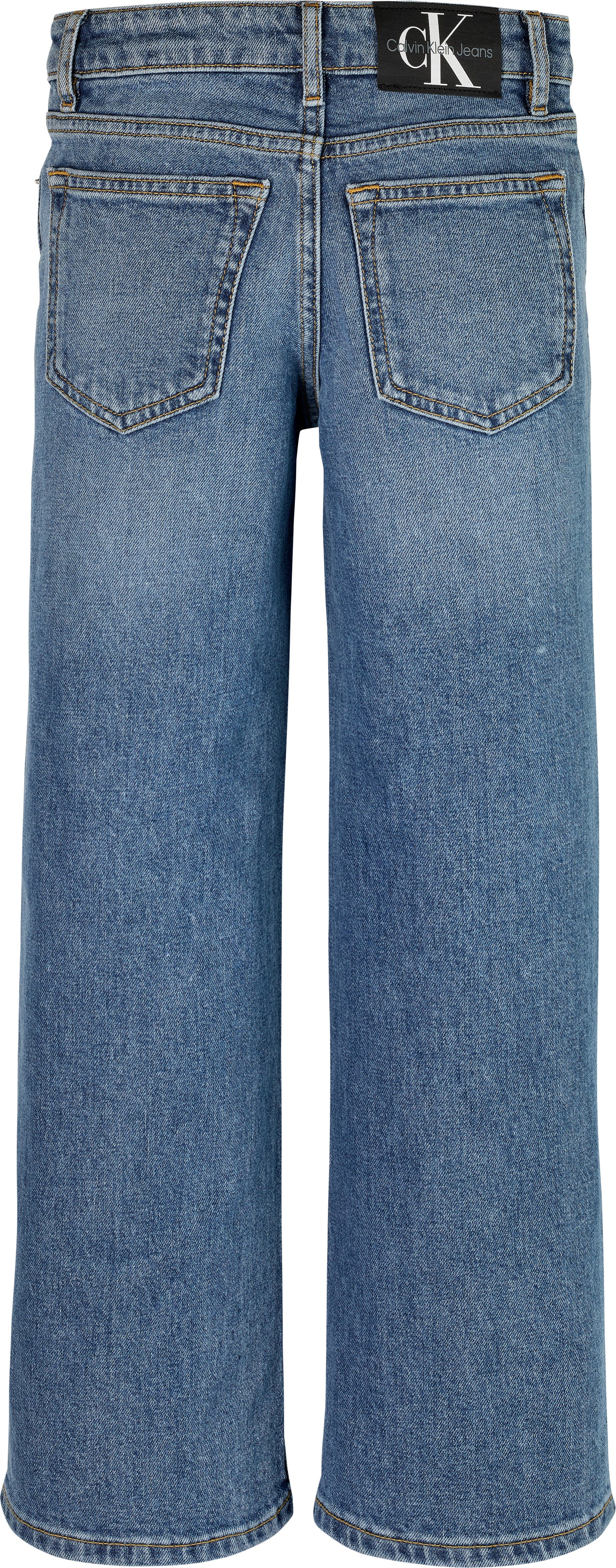 Jeans mom da bambina e ragazza con cinque tasche