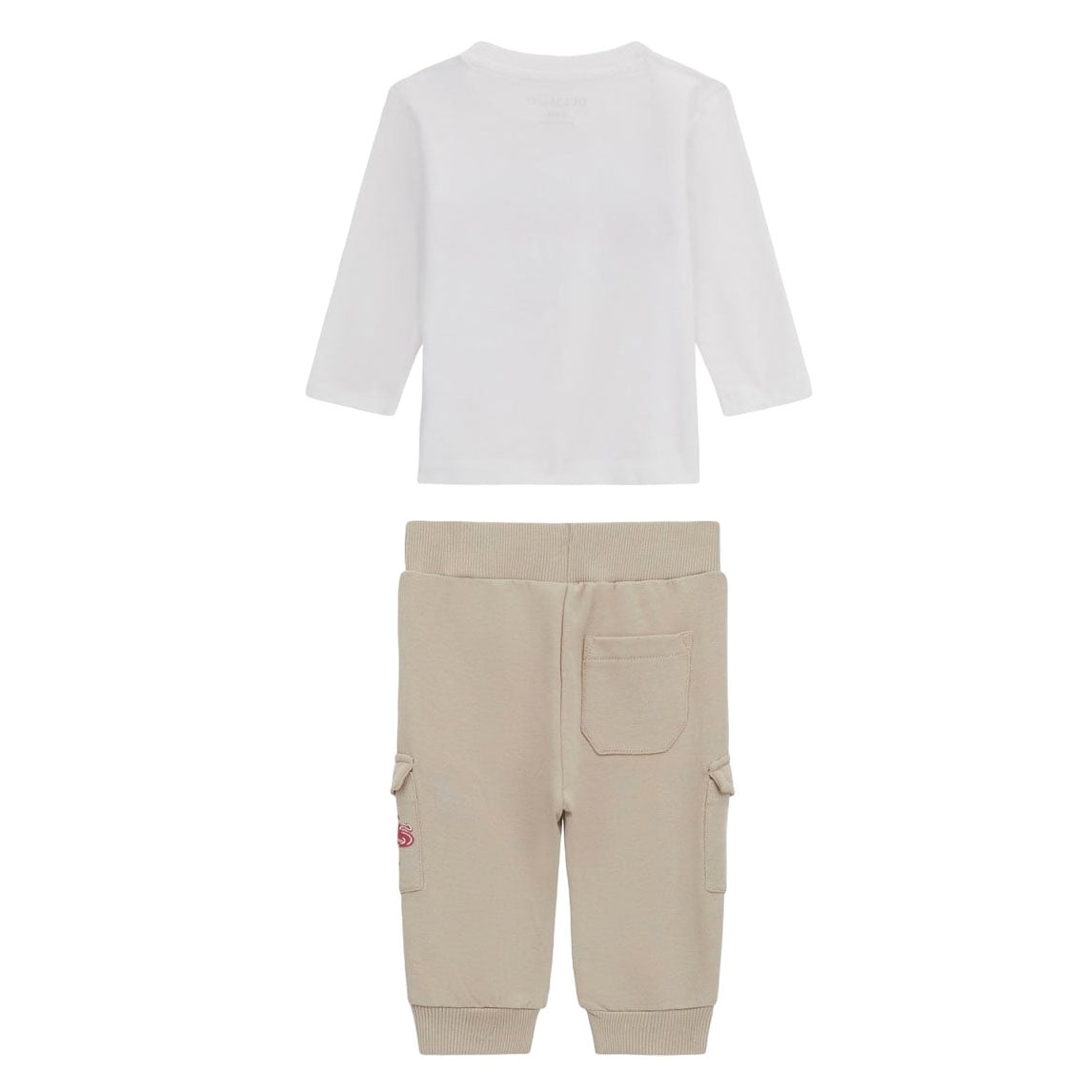 Tuta da neonato a due pezzi con maglia e pantaloni cargo
