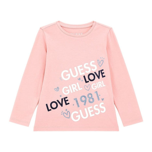 Maglia girocollo con stampa maxi logo sul davanti