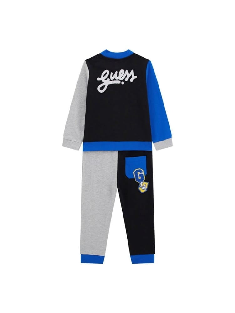 Tuta da bambino due pezzi con felpa e pantalone tricolor