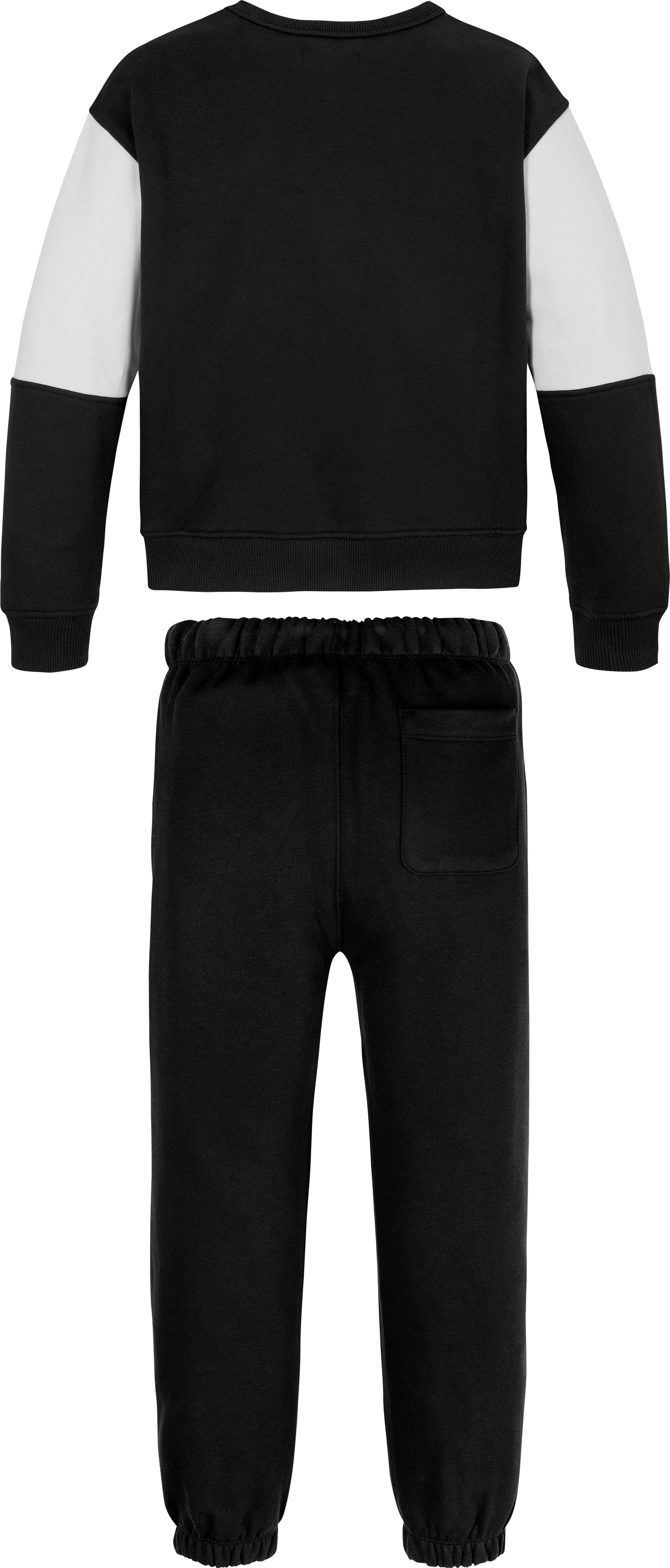 Tuta da ragazzo con felpa e pantaloni con cinta e polsini elasticizzati