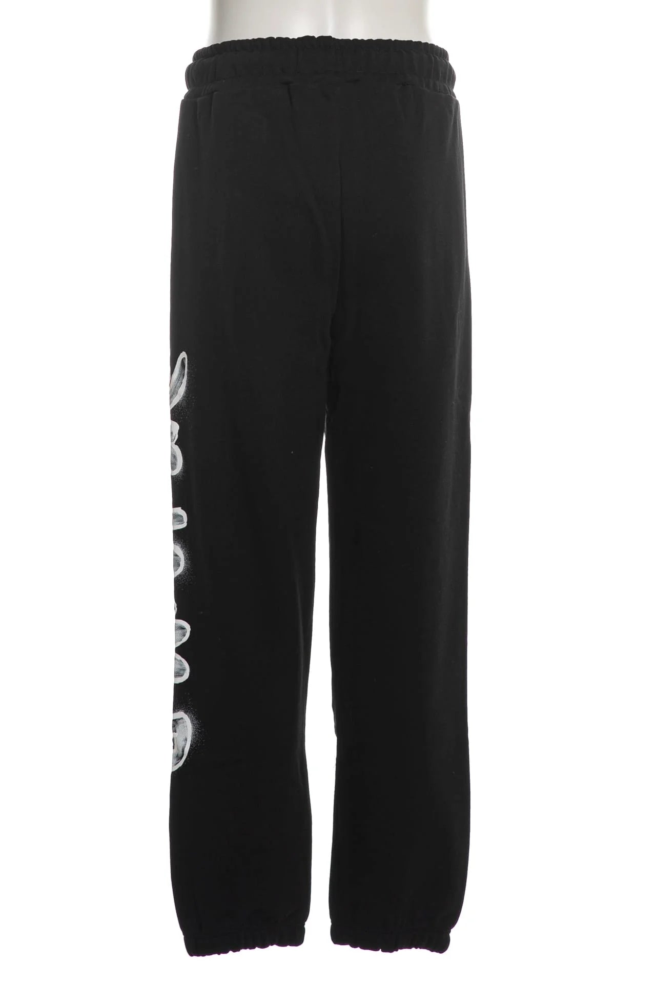 Pantaloni tuta da ragazza con cinta elastica sul girovita e maxi logo