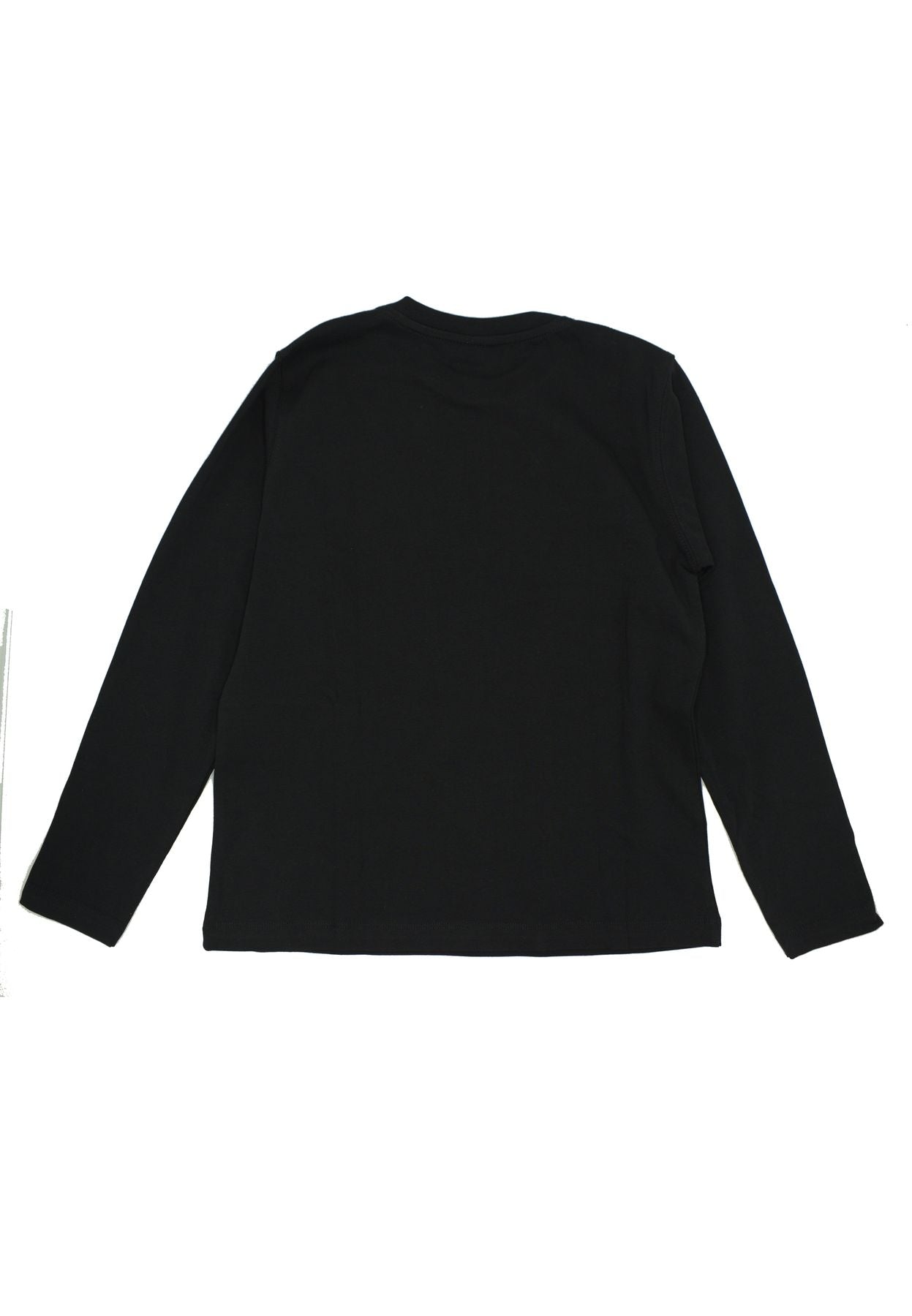 Maglia a maniche lunghe da ragazzo con maxi logo sul davanti