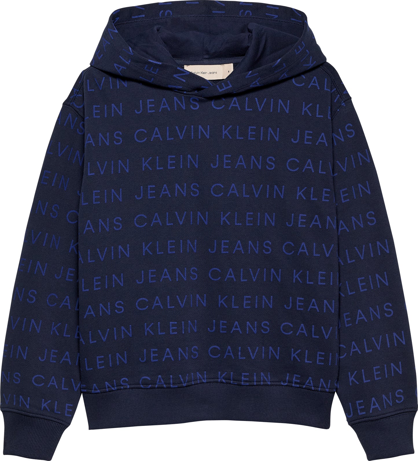 Felpa con cappuccio da ragazzo con logo lettering all over