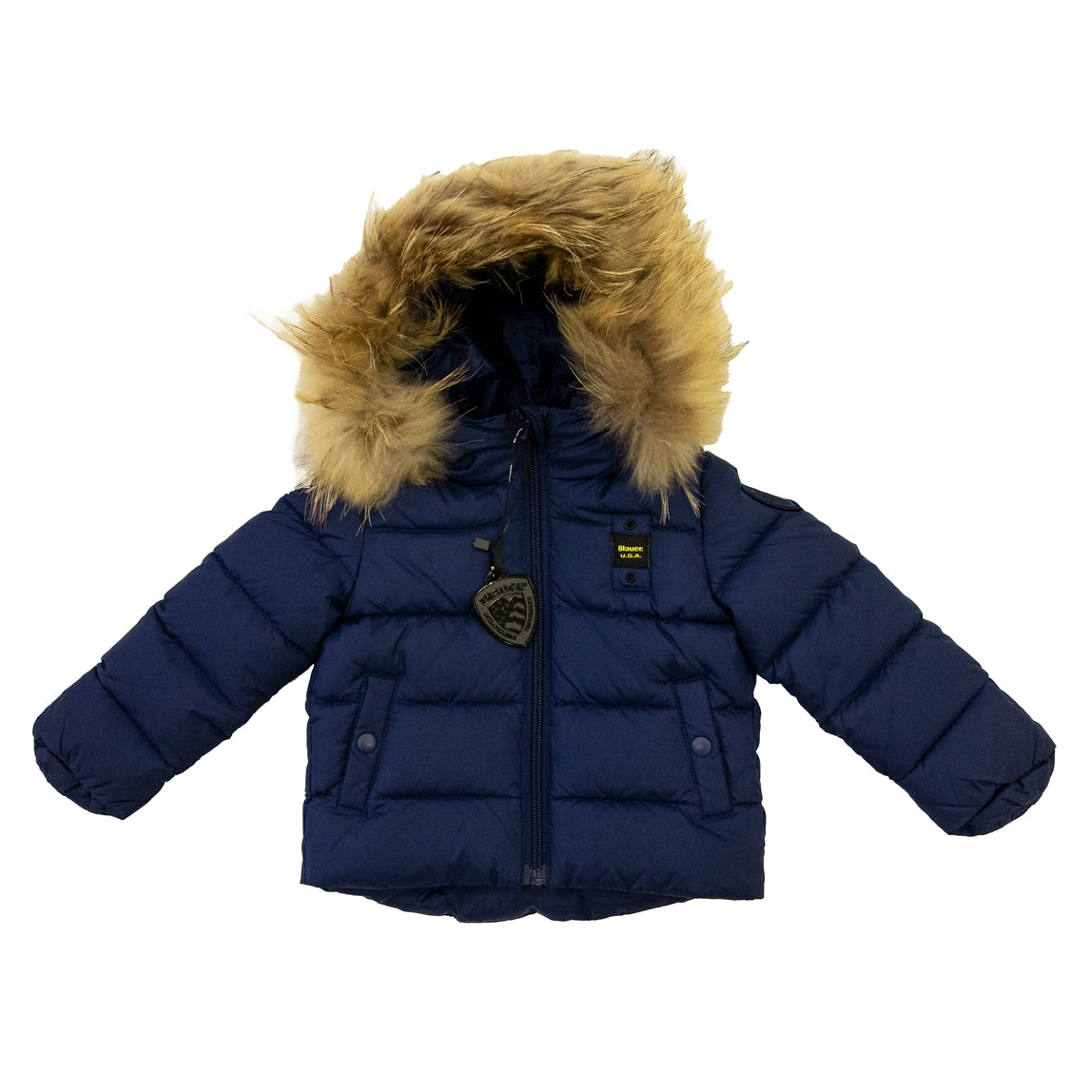 Giubbotto imbottito da neonata con cappuccio