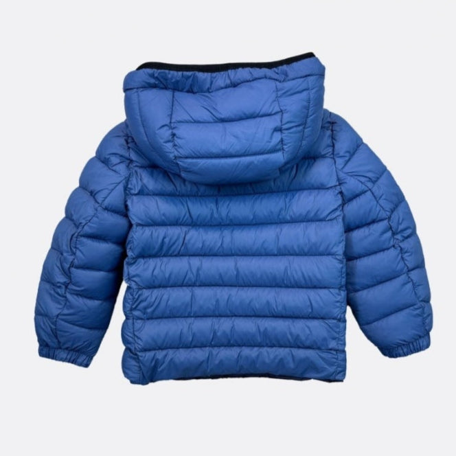 Giubbotto reversibile liscio/trapuntato da bambino e ragazzo con cappuccio