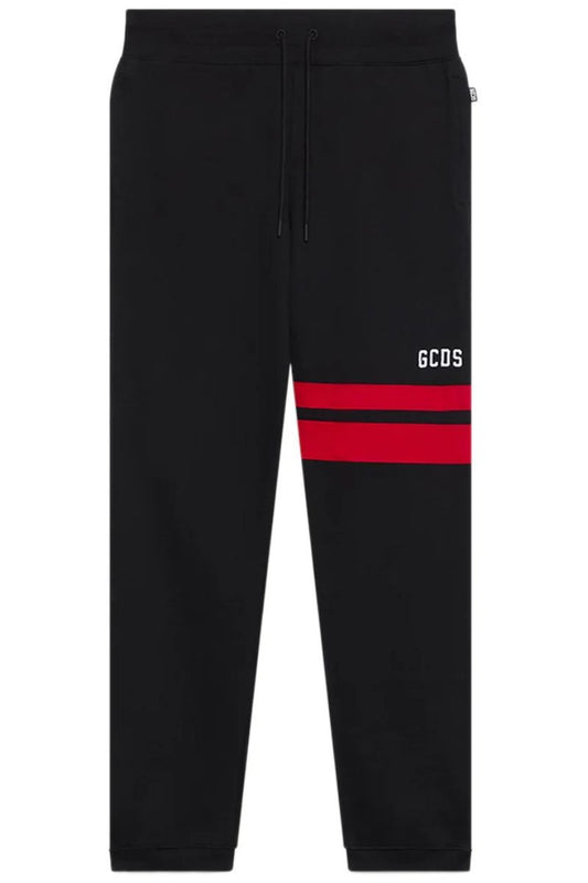 Pantaloni tuta da ragazzo e ragazza con mini logo e banda rossa a contrasto colore Z0UJQI593F004