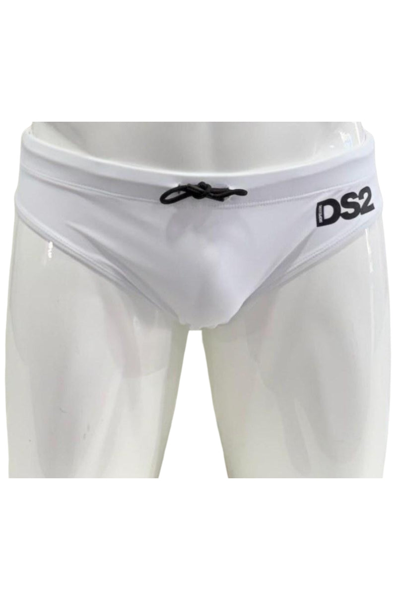 Costume da bagno da uomo modello slip con logo lettering a contrasto colore SS26B05