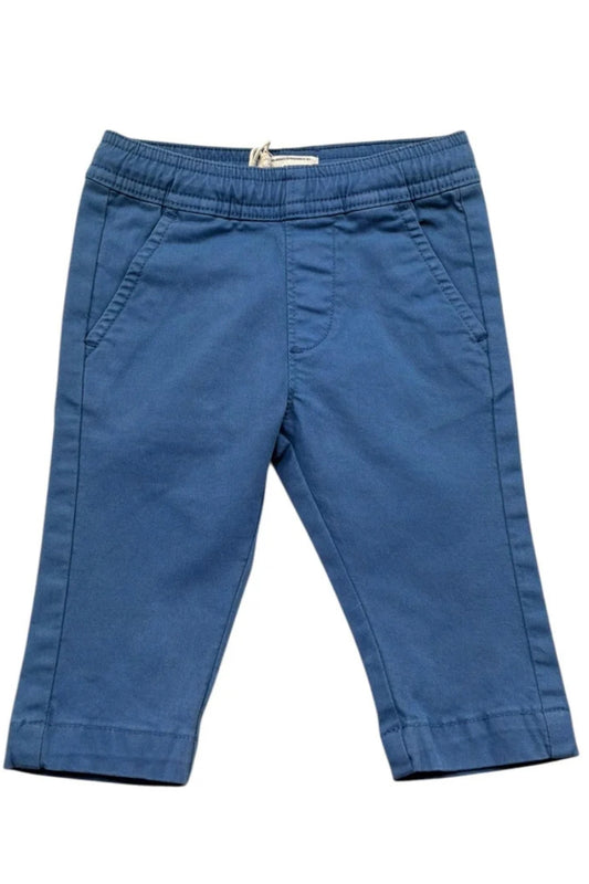 Pantaloni da neonato e bambino con ricamo levriero a contrasto sul retro TIP26086PA