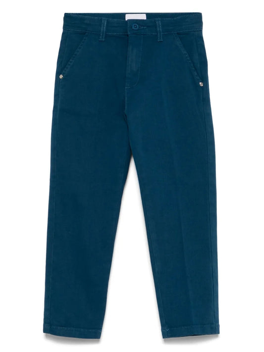 Pantaloni da bambino slim con tasche a filetto