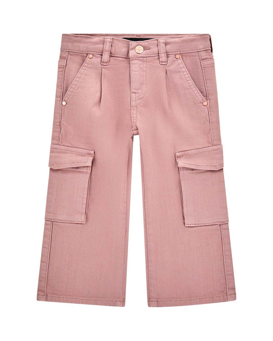 Pantaloni cargo con logo con strass posteriore