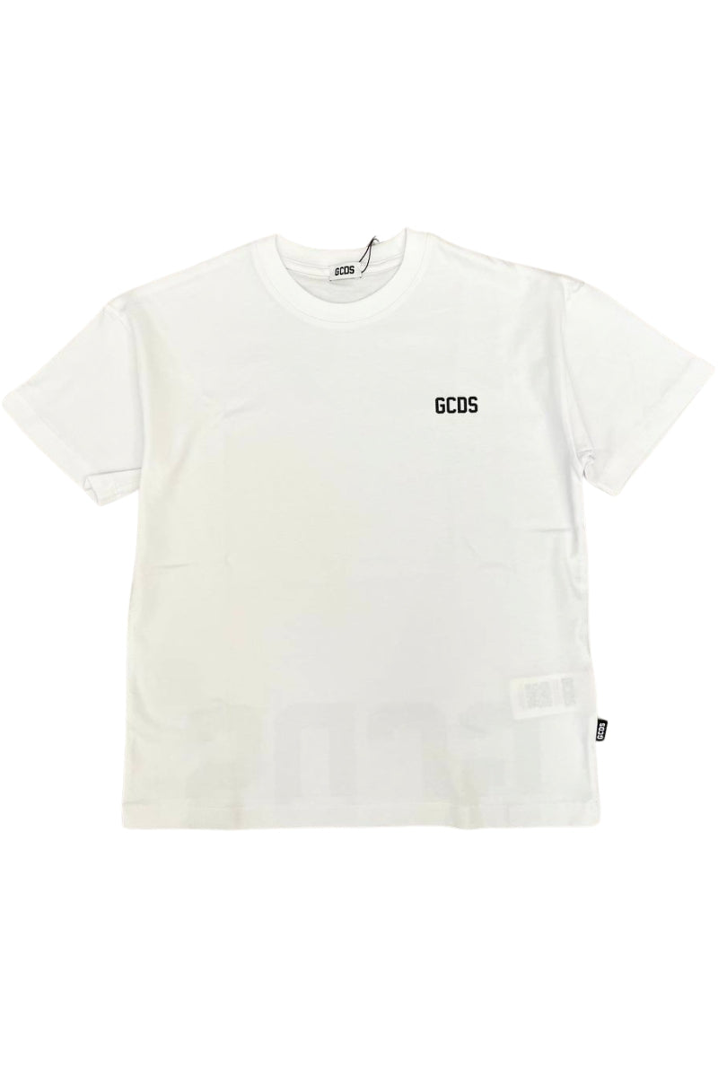 T-shirt da ragazzo con maxi logo lettering a contrasto sul retro ZOUJQC587J105