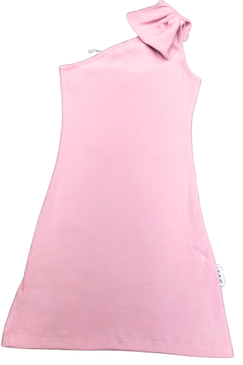 Abito da ragazza in cotone svasato monospalla IGDR001242