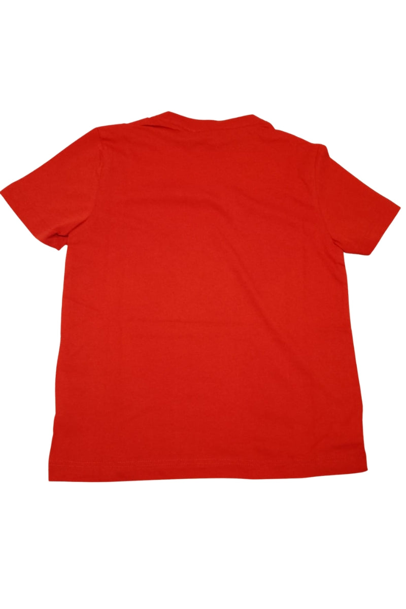 T-shirt girocollo da ragazzo con maxi stampa con logo lettering e schizzi vernice spray IBKS001004
