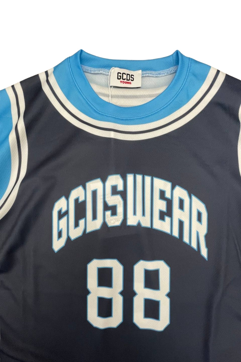 T-shirt da ragazzo in tessuto tecnico acetato sportivo C1BJQC706J338