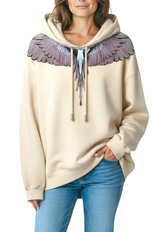 Felpa da ragazza in cotone con vestibilità oversize 25ICM30002