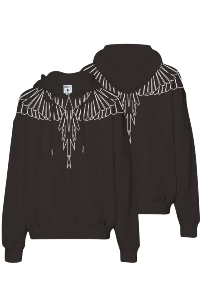 Felpa da ragazzo e ragazza in cotone con cappuccio e coulisse 25ICM30013