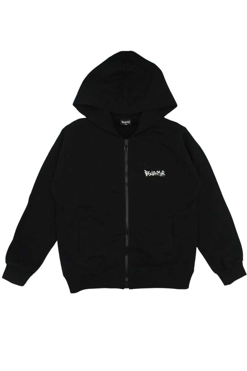 Felpa da ragazzo con cappuccio e grafica logo effetto vernice spray sul retro 25IDK58608