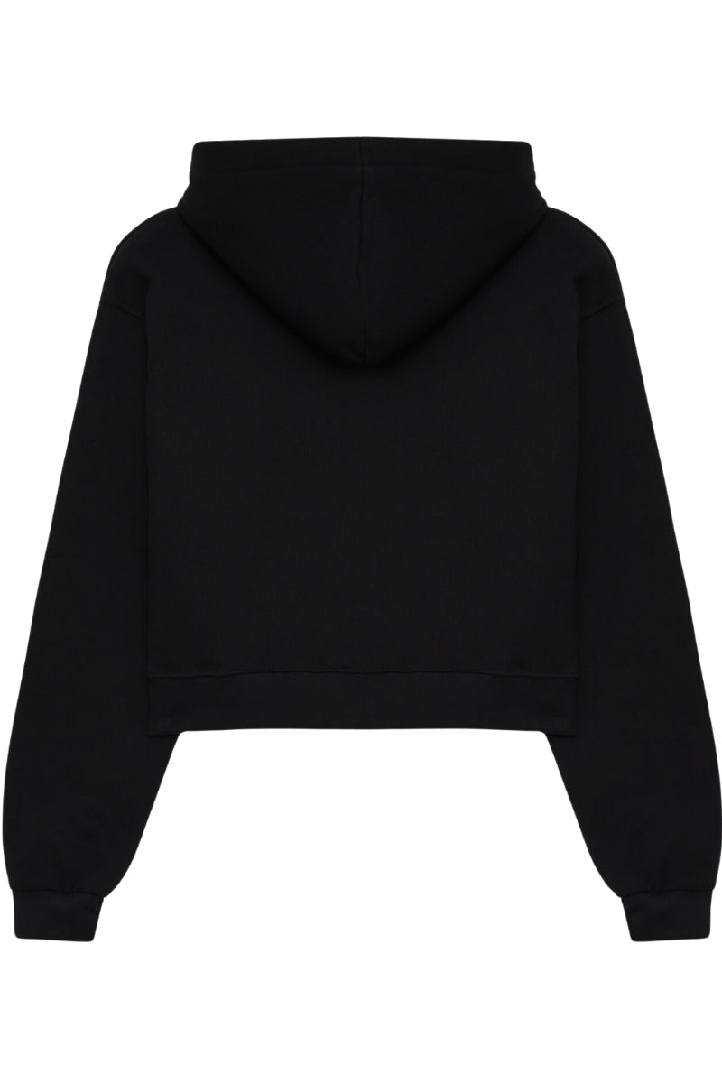 Felpa da ragazza con cappuccio e logo lettering con perline 25IDK58729