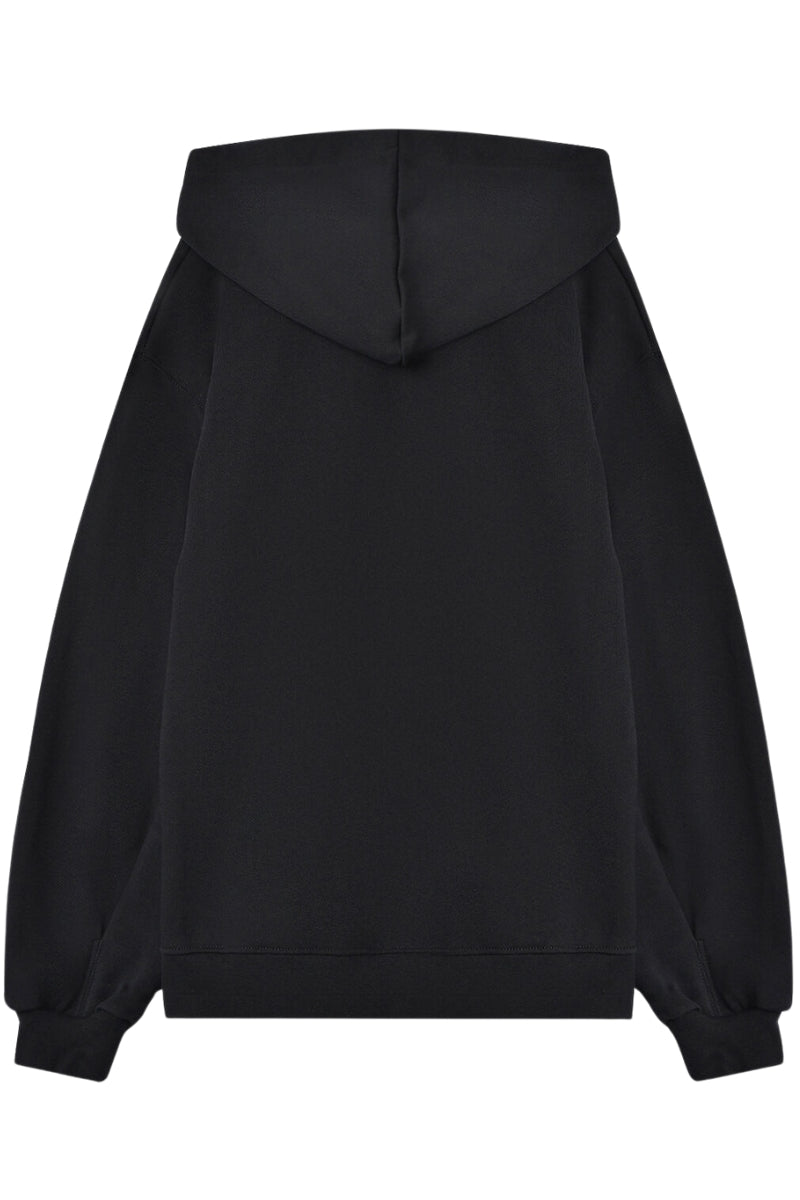 Felpa da ragazza con cappuccio e logo lettering con strass sul davanti 25IDK58764