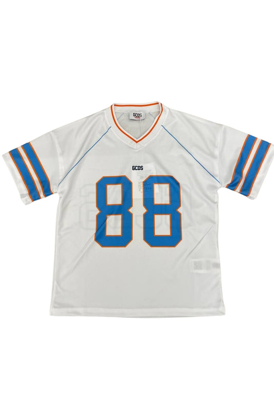 T-shirt da ragazzo in tessuto tecnico acetato sportivo con stampa "88" a contrasto C1BJQC709J338