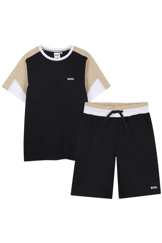 Completo da ragazzo due pezzi con t-shirt e bermuda J53006/09B