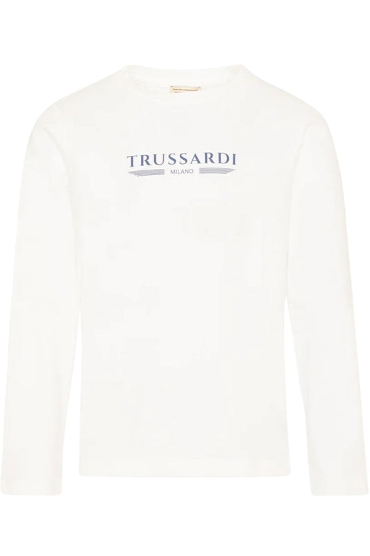 Maglia da neonato e bambino in cotone con logo lettering frontale TIP26106TS