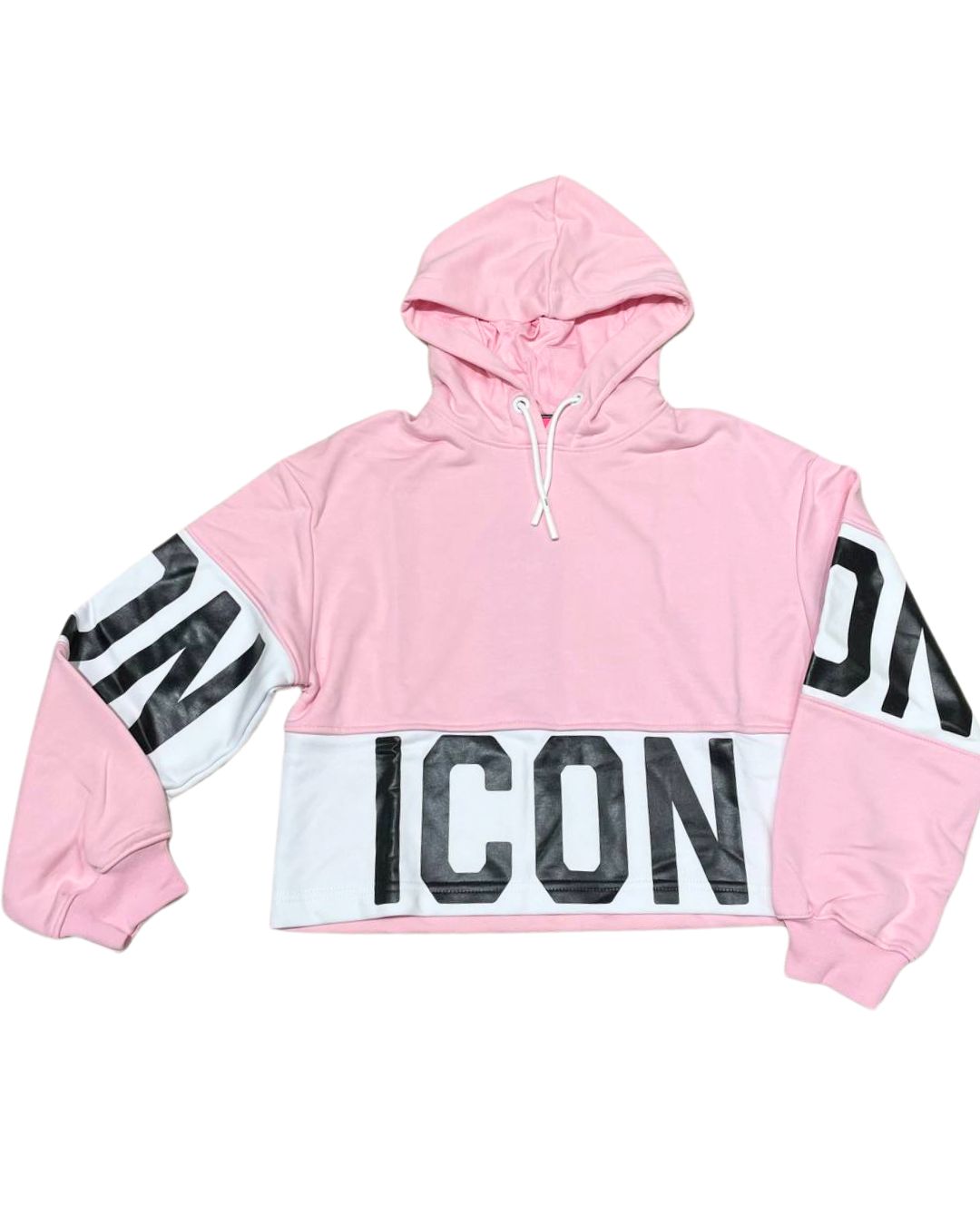 Felpa da ragazza con cappuccio e maxi logo lettering frontale IGSW00502