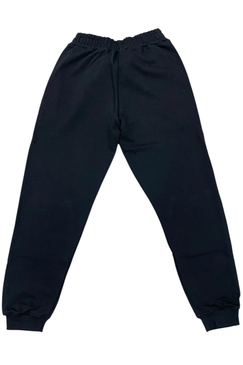 Pantaloni tuta da ragazzo con maxi logo lettering sulla gamba sinistra IBSP00495