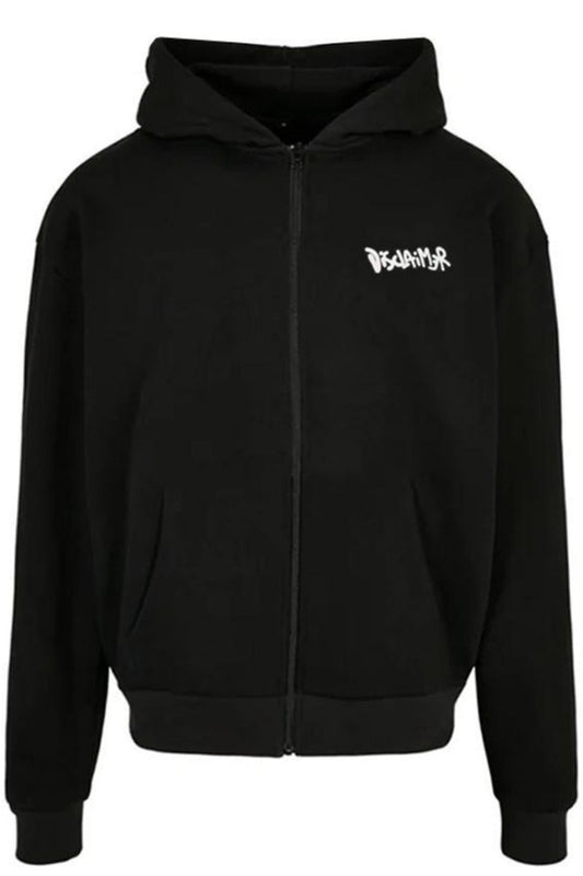 Felpa con cappuccio da ragazzo in cotone con maxi logo sul retro effetto vernice spray a contrasto 25EDK58409