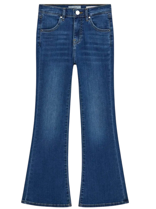 Jeans da ragazza a zampa in denim chiaro J6RA18D4CA0
