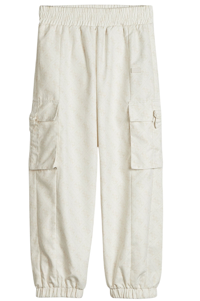 Pantaloni cargo da ragazza con stampa logo 4G all over J6RB03WH2K0