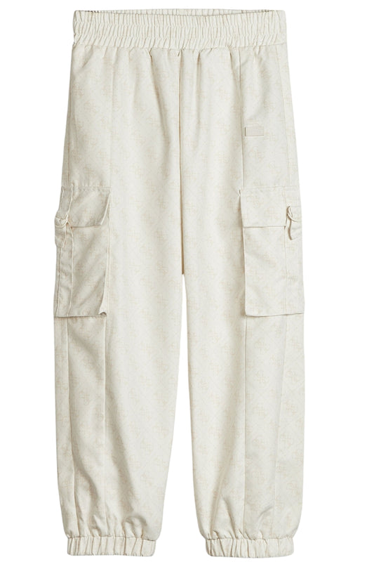 Pantaloni cargo da ragazza con stampa logo 4G all over J6RB03WH2K0