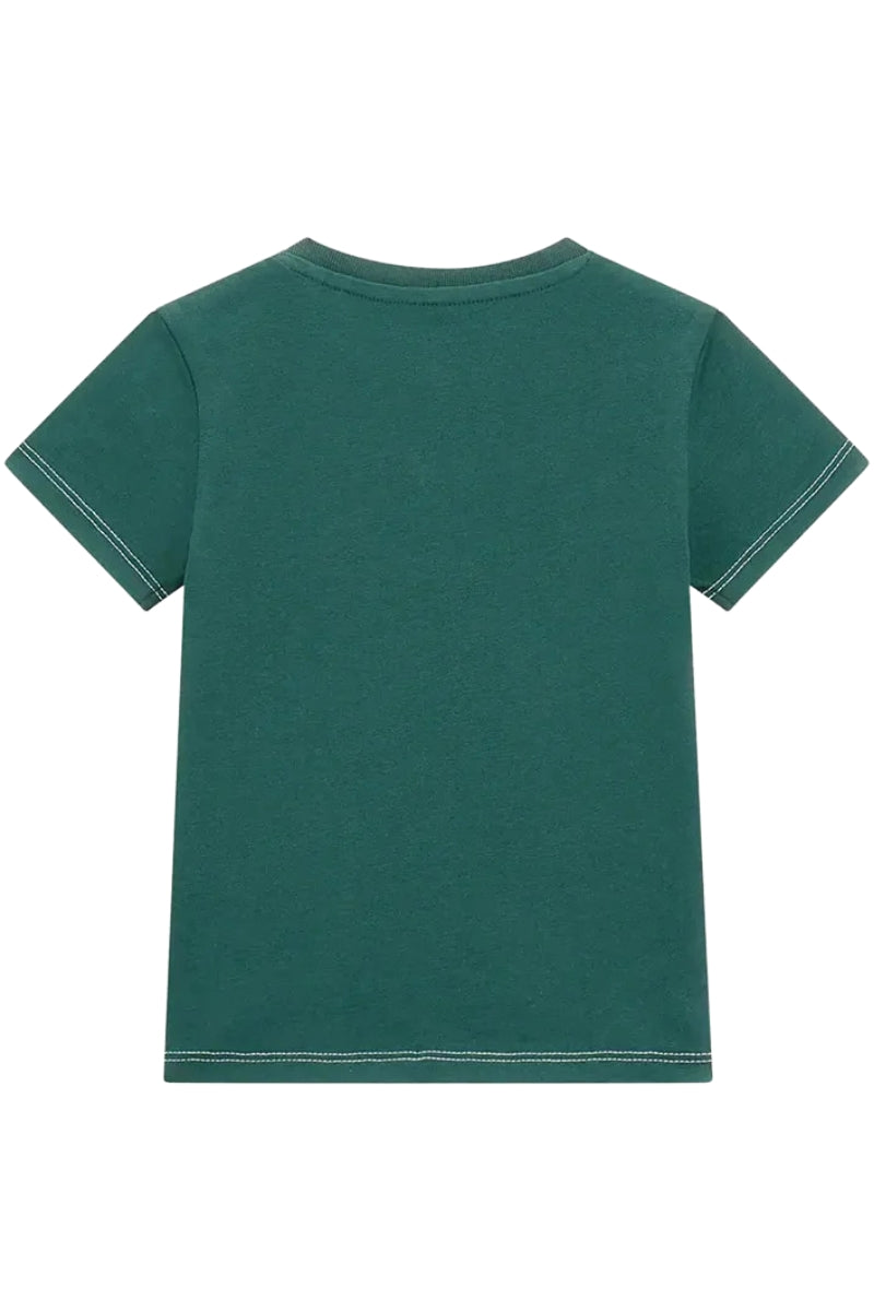 T-shirt girocollo da neonato e bambino con maxi stampa a contrasto colore N5RI02K8HM4