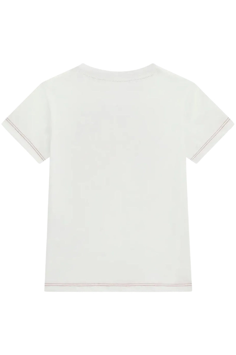 T-shirt girocollo da neonato e bambino con maxi stampa a contrasto colore N5RI02K8HM4