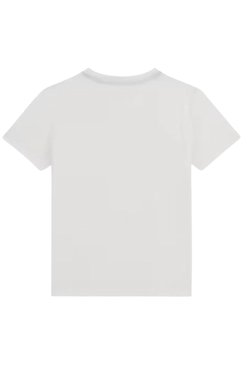 T-shirt girocollo da ragazzo con stampa onda stilizzata e logo L5RI13K8HM4