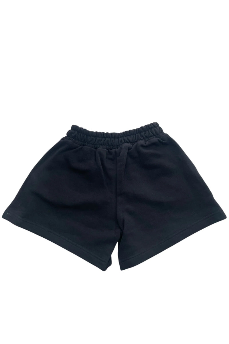 Shorts da ragazza con cinta elastica con coulisse sul girovita e stampa logo lettering a sinistra  IGSH00529