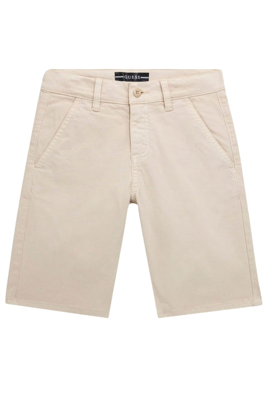 Bermuda da bambino e ragazzo modello slim con vita regolabile e tasche a filetto L4RD06WFPMA