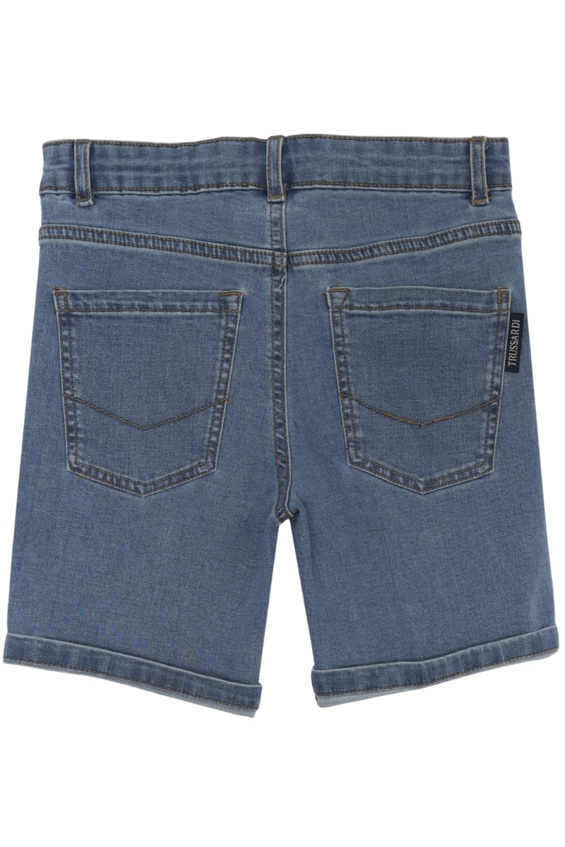 Bermuda da bambino in denim a cinque tasche TBP25142BE