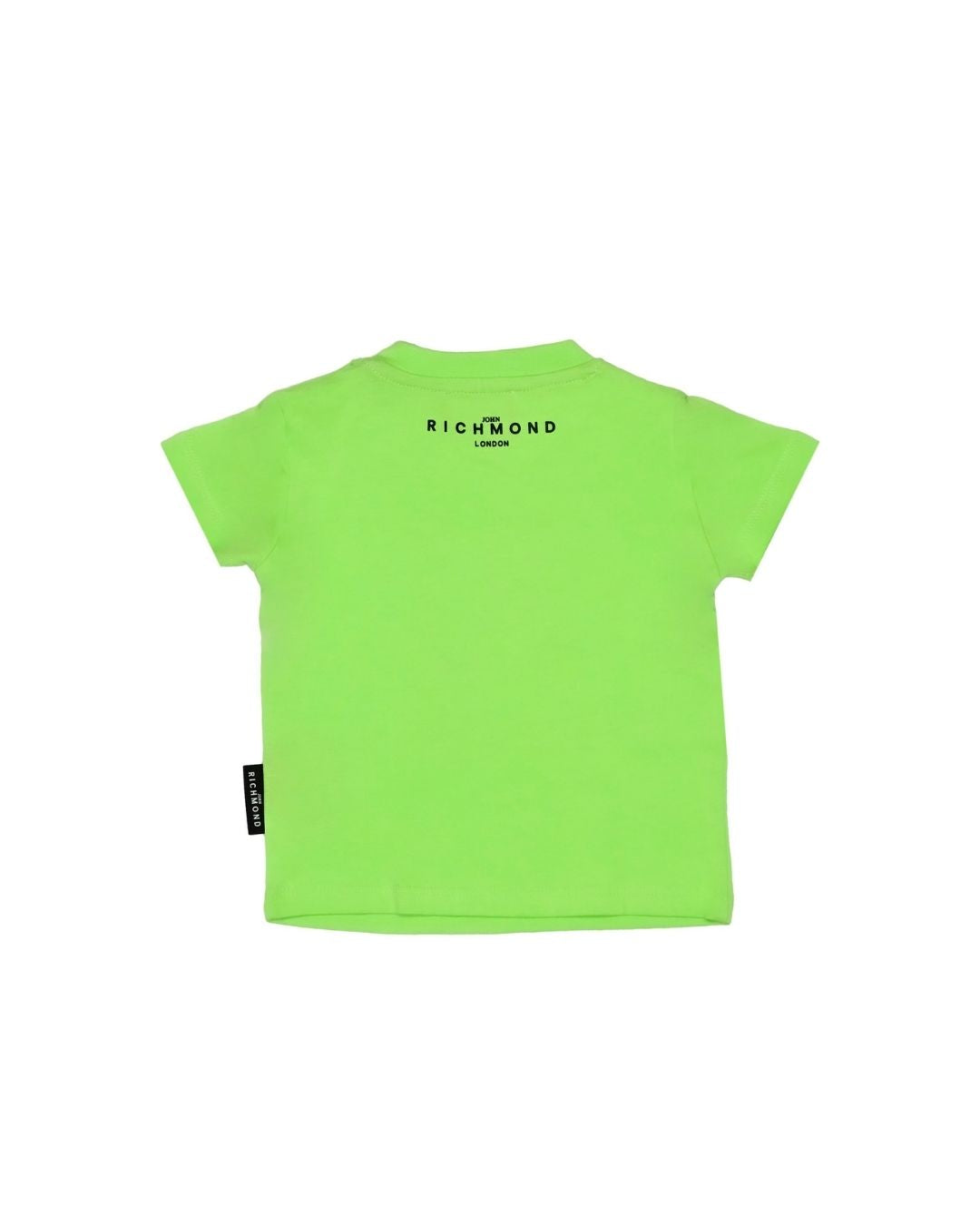 T-shirt girocollo da neonato con maxi logo RICH a fantasia RIP25051TS