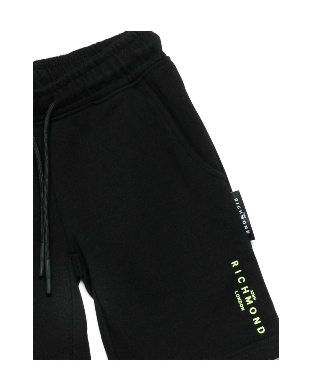 Completo da ragazzo due pezzi con t-shirt e bermuda con maxi logo lettering RBP25008