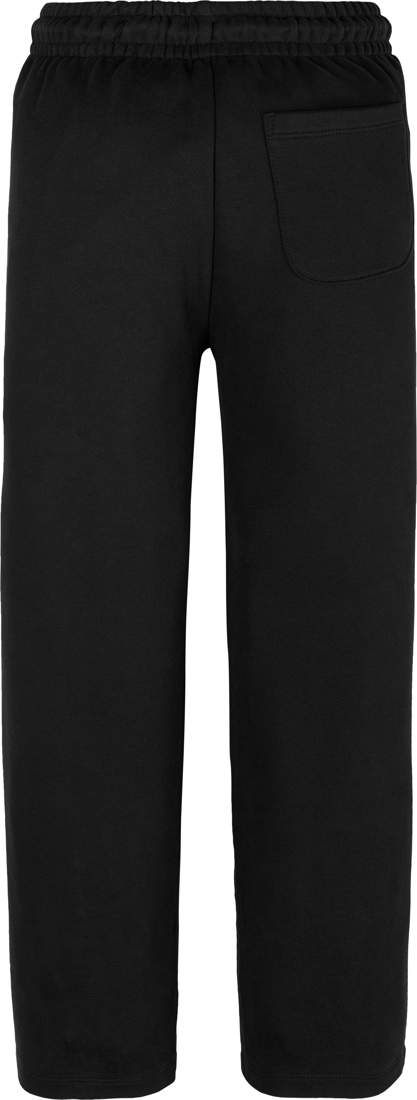 Pantaloni tuta da ragazzo in cotone con taglio relaxed e nervature frontali - IB0IB02483