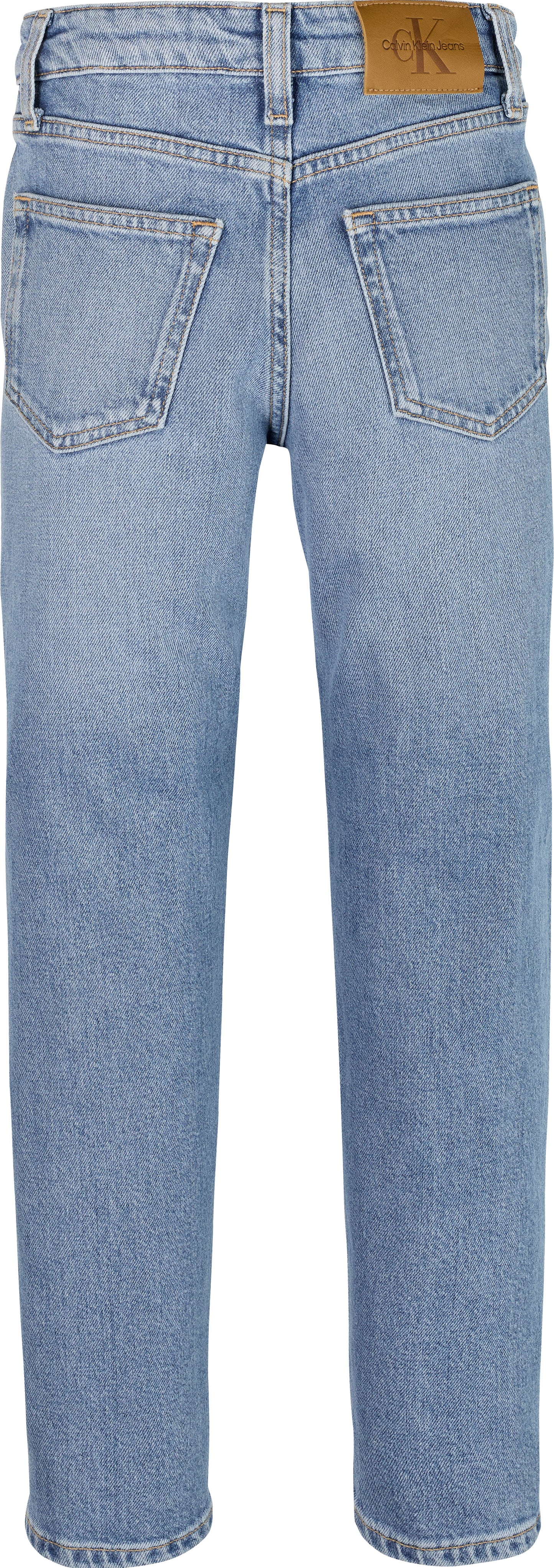 Jeans da bambino e ragazzo modello relaxed con barrel leg a cinque tasche - IG0IG02954