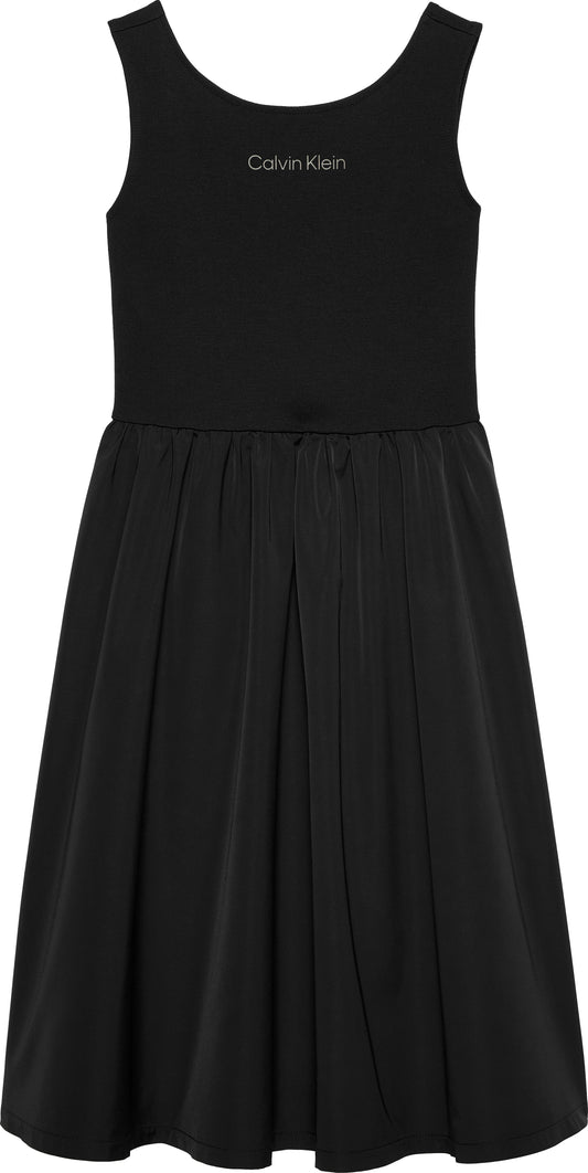 Vestito da ragazza svasato con fasce a incrocio sul retro - IG0IG02908