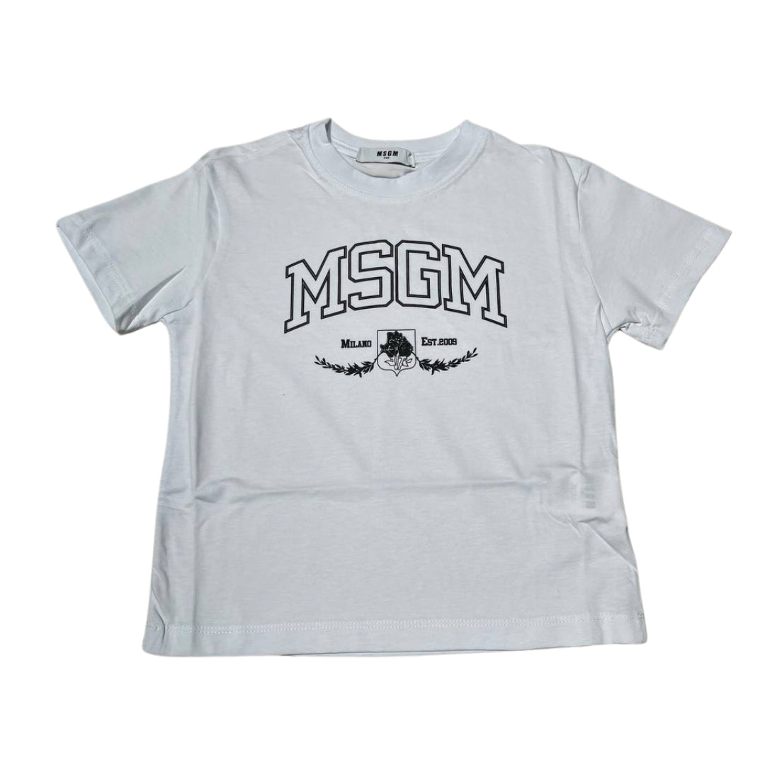 T-shirt girocollo a maniche corte con logo frontale S4MSJBTH277